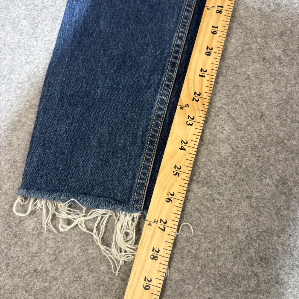 Rag & Bone New York Straight Leg Raw Hem Jeans Dark Wash Denim Size 29 - Picture 3 of 6